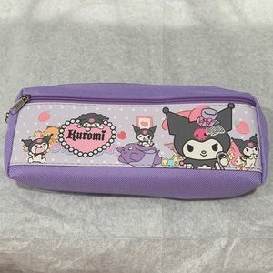Kuromi Double Pocket Zip Pencil Pouch